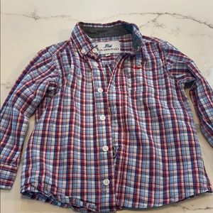 Boys Southbound button up in red white and blue
